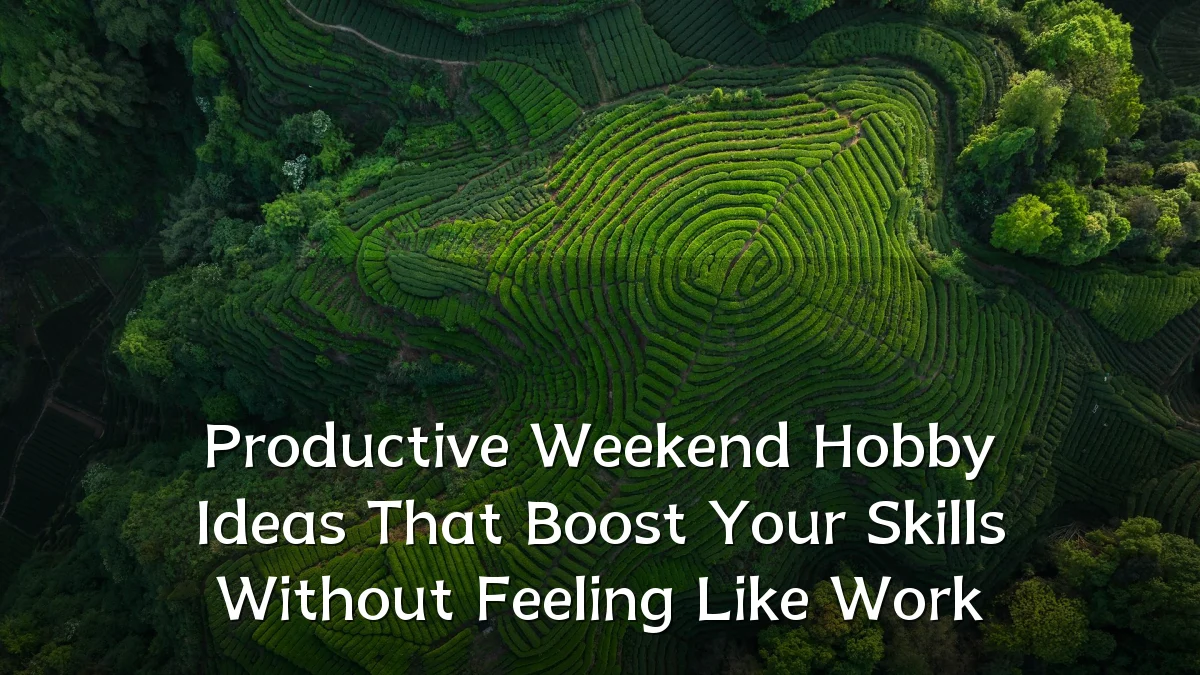 Productive Weekend Hobby Ideas That Boost Your Skills Without Feeling Like Work