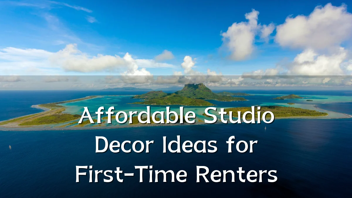 Affordable Studio Decor Ideas for First-Time Renters