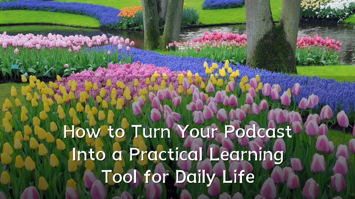 How to Turn Your Podcast Into a Practical Learning Tool for Daily Life