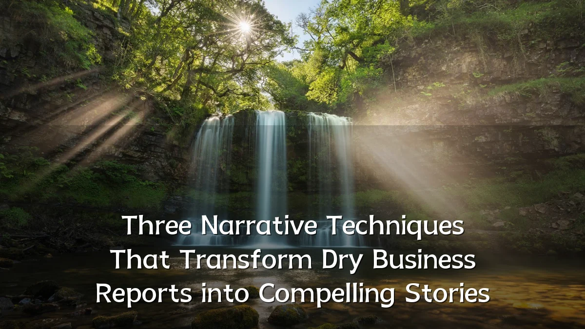 Three Narrative Techniques That Transform Dry Business Reports into Compelling Stories